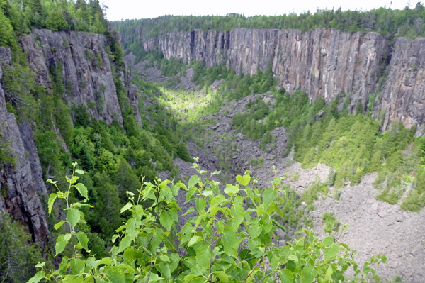 view of the canyon gorge